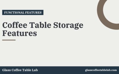 Coffee Table Storage Features